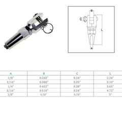 Marine Boat Stainless Steel T316 Swageless Jaw For Cable Wire Rail Railing