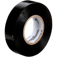 Scotch Vinyl Electrical Tape, Black, 3/4-in x 66-ft, 5-Rolls