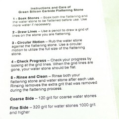Green Silicon Carbide Flattening Stone 120/320 Grit 10″x4″x1″ Flatten Water Ston