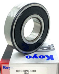 KOYO 6308 2RS C3 DEEP GROOVE BALL BEARING, RUBBER SEALED 40x90x23 mm