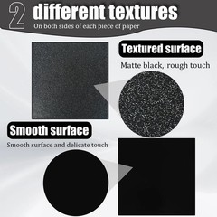 Pack of 2 ABS Plastic Sheet, Black Plastic Sheet 8″ x 12″ x 1/8″ Thick (3mm)