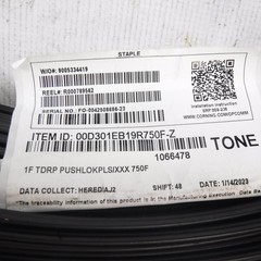750′ Corning Fiber Optical Cable Pushlok Optitap Converter Kit 00D301EB19R750F-Z