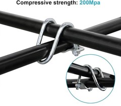 20 PCS Cross Pipe Clamp Connector Fits 3/4″ EMT Conduit, Greenhouse Fitting