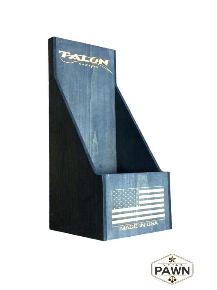 TALON GRIP DEALER DISPLAY WOOD STAND, FINISHED AND READY FOR USE FOR TALON GRIPS