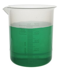 Polypropylene Plastic Beaker Set – 50mL, 100mL, 250mL, 500mL, and 1000mL