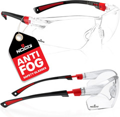 Nocry Clear Safety Glasses for Men and Women with Anti-Fog and Scratch Resistant