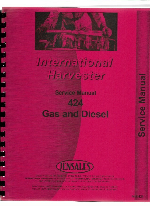 IH International 424 Tractor Service Repair Manual