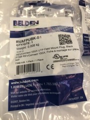 pack of 12 BELDEN RVAFPUBK-S1 REVconnect 10GX UTP Field Mount plugs