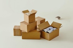 25 Packs Small Shipping Boxes 7X5X4 Inches, Kraft Corrugated Cardboard Boxes,…