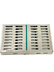 10 GERMAN DENTAL SURGICAL AUTOCLAVE STERILIZATION CASSETTE BOX 7.25″LX 5″W X0.75