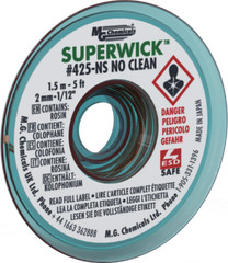 MG Chemicals 425-NS (#3) 5 Foot Length of 0.080″ (2.0mm) No-Clean Solder Wick