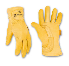 Plainsman Premium Cabretta Leather Gloves All-Purpose, S M L or XL, 2 Pairs