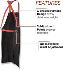 Apron for Welding Lincoln Leather Unisex Adult