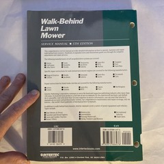 Walk-Behind Lawn Mower 5th Edition Service Manual WLMS-5 Farmer Bob’s Parts