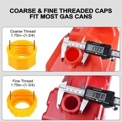 2✖ Replacement Gas Can Spout Nozzle Vent Kit for Plastic Gas Cans Old Style Cap
