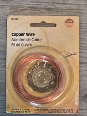 Copper Wire 22 Gauge x 75 Feet