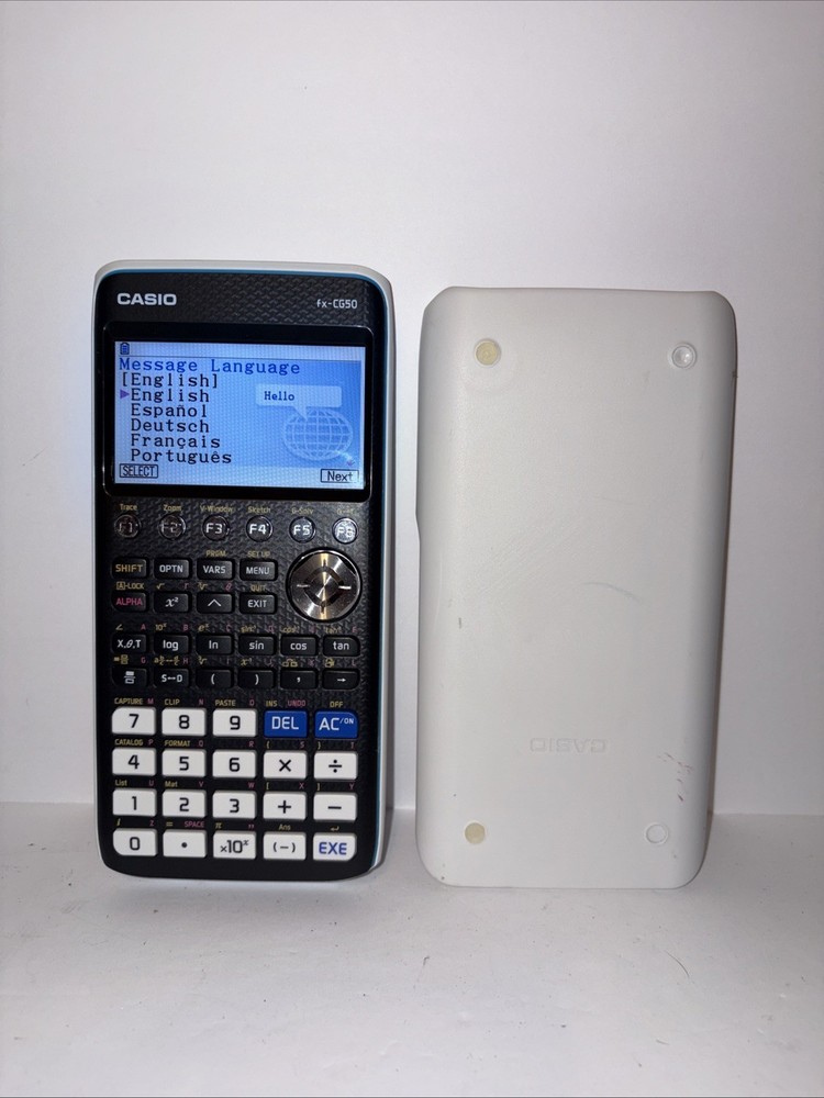 Casio fx-CG50 PRIZM Color Graphing Calculator Tested Working w/ Slide Cover