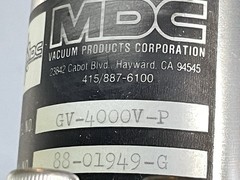 MDC GV-4000V-P 4″ High Vacuum Gate Valve 6″ CONFLAT 120V MAC Solenoid UNTESTED