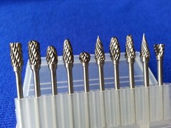 US10pc 3mm X 5mm Rotary Burr Tungsten Carbide Die Grinder Shank Carving Set Tool