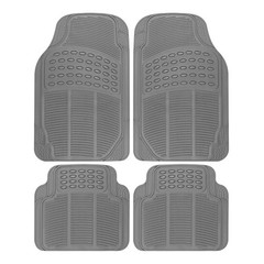 BDK ProLiner Car Floor Mats – Heavy Duty Rubber, Universal Fit, Black