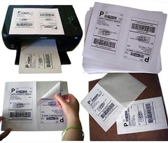 50-4000 Premium 8.5″ X 5.5″ Half Sheet Shipping Labels Self Adhesive 2 Per Sheet
