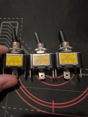 3Pcs 12V 30A Blue LED Light Toggle Rocker ON/OFF Switch 3Pin Marine Car Boat ATV