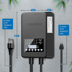 300W Low Voltage Landscape Transformer with Dual Control Outputs and Photocell