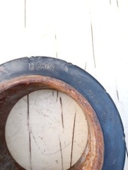 Superior Tire 12 x 5 x 8 Cushothane Polyurethane Smooth Press On Forklift Tire