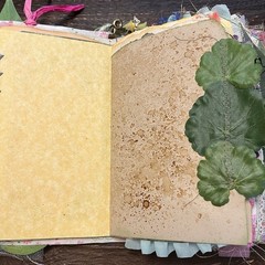 Fairy Junk Journal Silver Pink Boho Woodland Grungy Softcover 3 Signatures