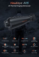 384 x 288 Thermal Imager Hunting Imaging Monocular Night Vision Riflescope w/LRF