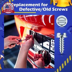 100 Pcs Car License Plate Screws Dealership Supplies Tornillos para Placas De Ca