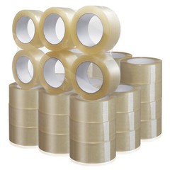 36 Rolls Clear Packing Tape Shipping – 2.7 mil 2″ x 120 yards