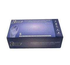 1st Choice Latex Free Indigo Exam Medical Nitrile Gloves Sz Small Blue 100pc