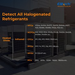 Elitech Dual Sensor Infrared&Heated Diode HVAC Refrigerant Leak Detector IR-200