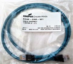 Ethernet Cord Set 1 Meter CAT 5E Copper Crouse-Hinds CH4E-ERR-W1 CH4E-ERR [C2S2]