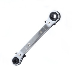 3/8” to 1/4”, 5/16” x 1/4” Refrigeration Hvac Service Wrench Set+Hex Bit 4PCS