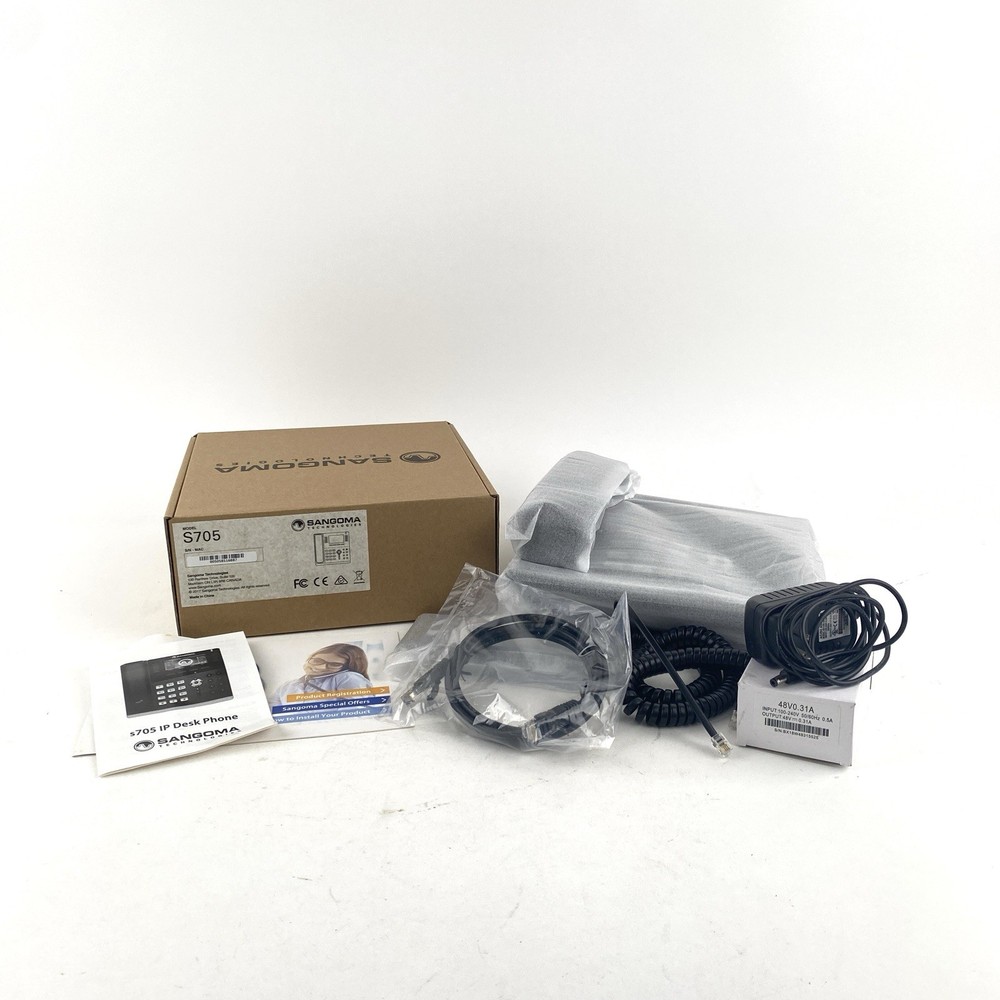 Sangoma S705 POE Gigabit IP VoIP Phone – Brand New