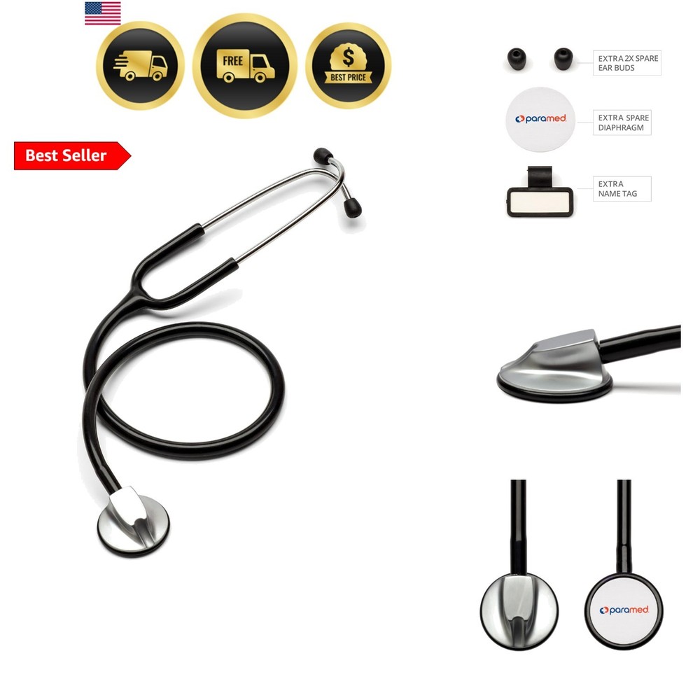 Stethoscope – Classic Single Head Cardiology for Medical and Clinical Use by …
