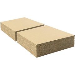 Golden State Art, 50 pack 12×12 Corrugated Cardboard Sheets 12×12, 50-pack