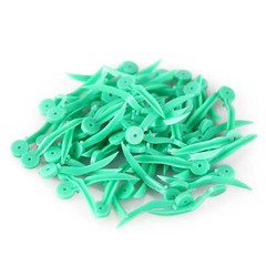 Lot of Dental Plastic Wedges Concave Design Arc Diastema Wedge End Circular Hole