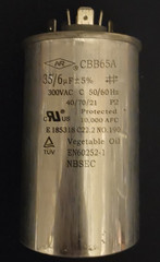 CBB65A 35+6 uF 300VAC Capacitor E 185318 C22.2 NO 190 EN60252-1 81mm X 50mm