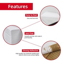 4×6 1 Stack 1000 Labels Fanfold Direct Thermal Shipping Labels Compatible wit…