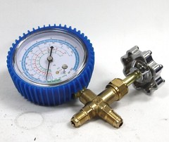A/C R134a R12 R22 Single Manifold Gauge Kit 4 Testing Charging Air Conditioner