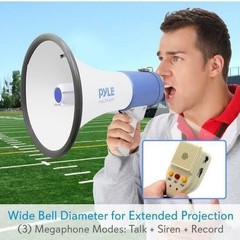 Pyle PMP59IR 50W Megaphone W/ Record & Rechargeable Battery iPod/MP3 Input