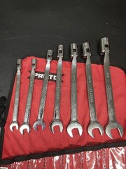 Proto J1270A 7 Piece 12 Point Satin Finish Alloy Steel Flex Head Wrench Set