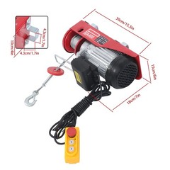 PA400 880lbs Mini Electric Hoist 328ft/100m Wireless Remote Control 110V 980W