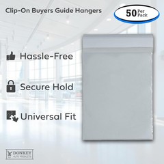 50 Pack Clip On Window Form Holder Buyers Guide Window Hangers Plastic Pouch
