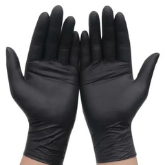 Disposable Black Nitrile Gloves (20/50/100PCS) Latex-Free, Powder-Free Cleaning