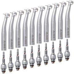 1-10 KaVo Style Dental Fiber Optic High Speed Handpiece 6Hole LED Coupler YD6