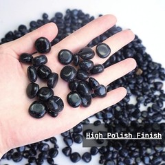 XMHOME 3 Pounds Black Obsidian Polished Stones Natural Tumbled Gemstones for…